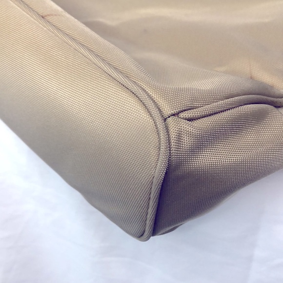 MICHAEL KORS tan and brown nylon and leather medium sized tote. - Picture 9 of 16